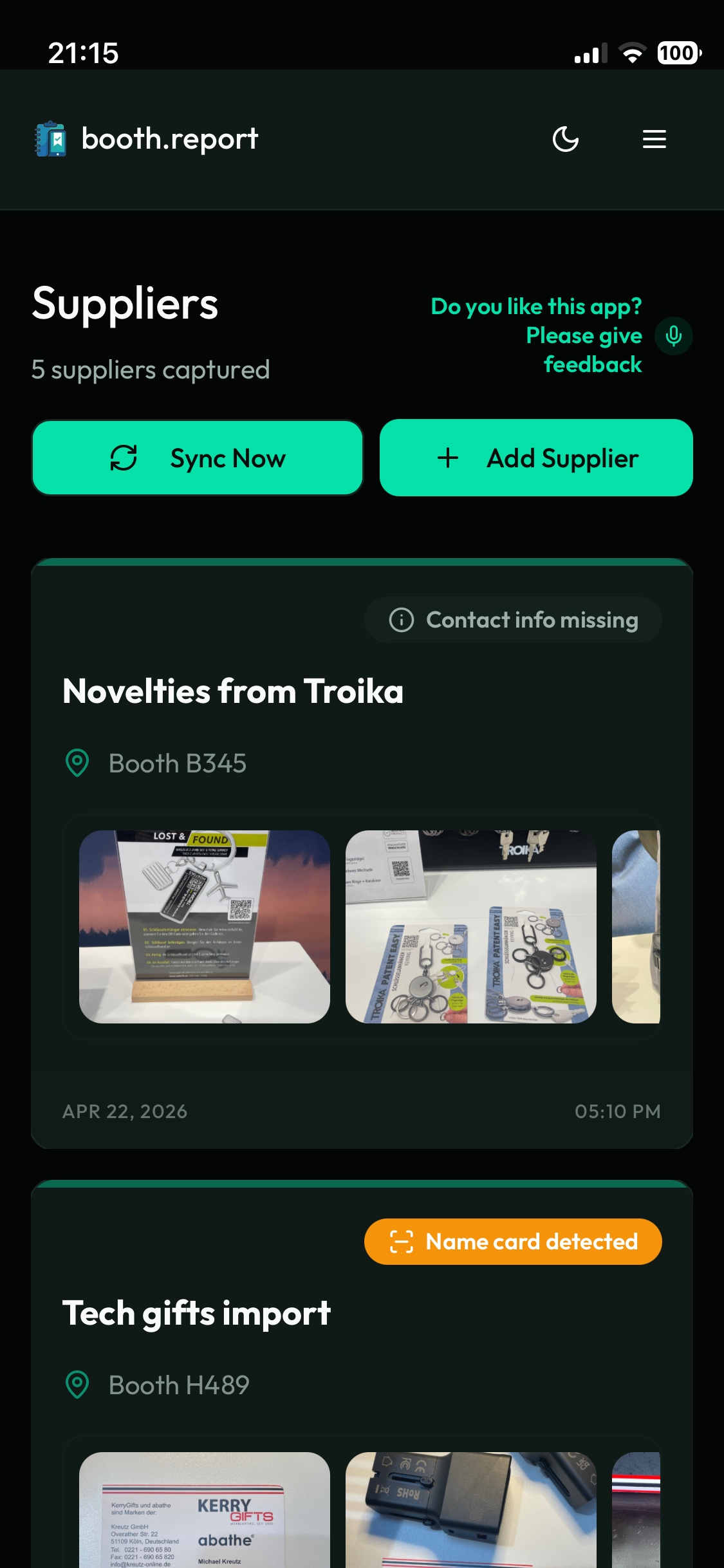 booth.report — Capture Leads Offline